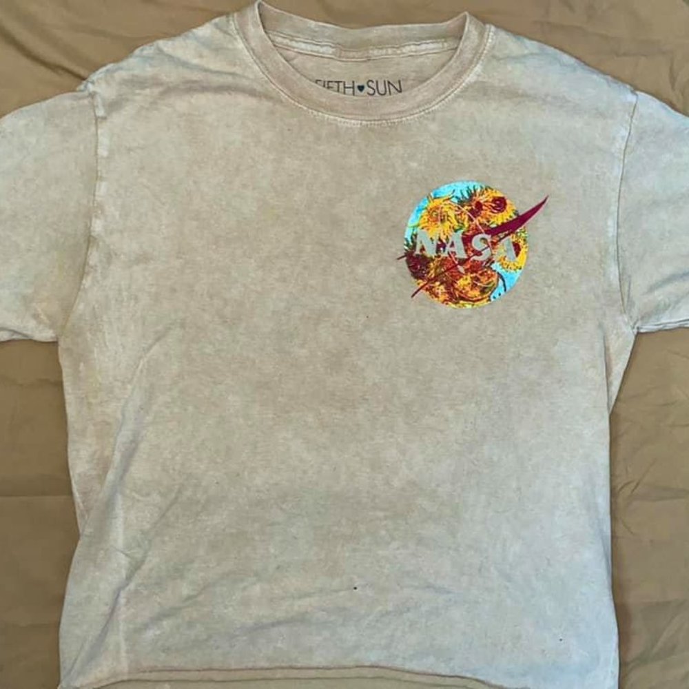 Never Worn NASA Teeshirt - Sunflowers edition